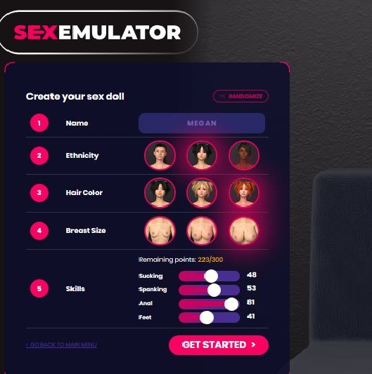 Sex emulator porn game screenshot